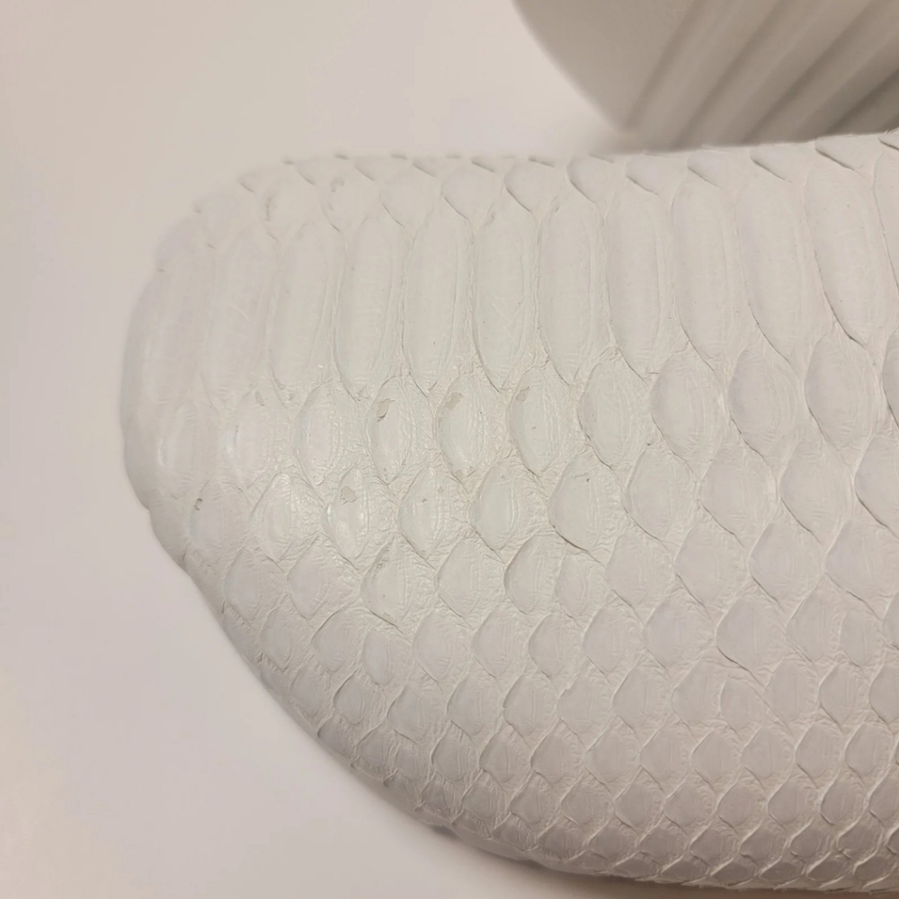 The Shoe Surgeon White Python Luxe Mule Men's 10 / Women's 11.5 - Picture 11 of 14